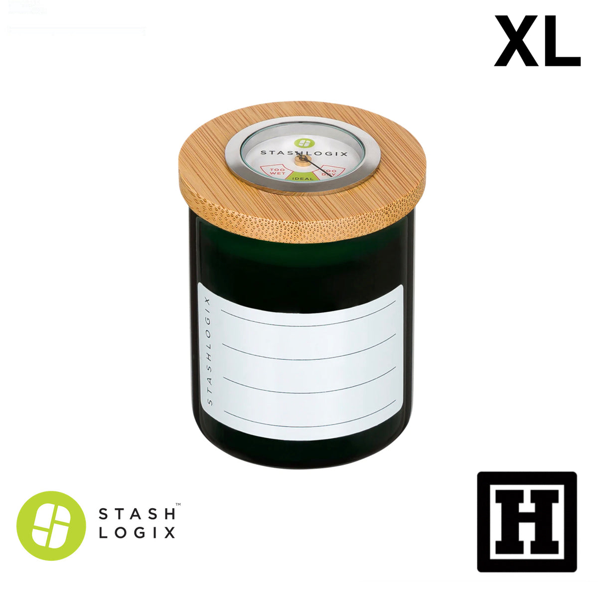 Stashlogix 氣密保鮮罐「濕度顯示功能」