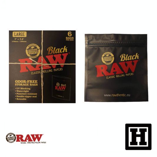 RAW Zipper bag Black 雙層夾鏈袋