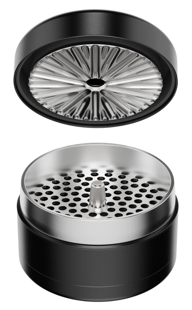 Flower Mill 豪華版 四片式 研磨器「不銹鋼製」