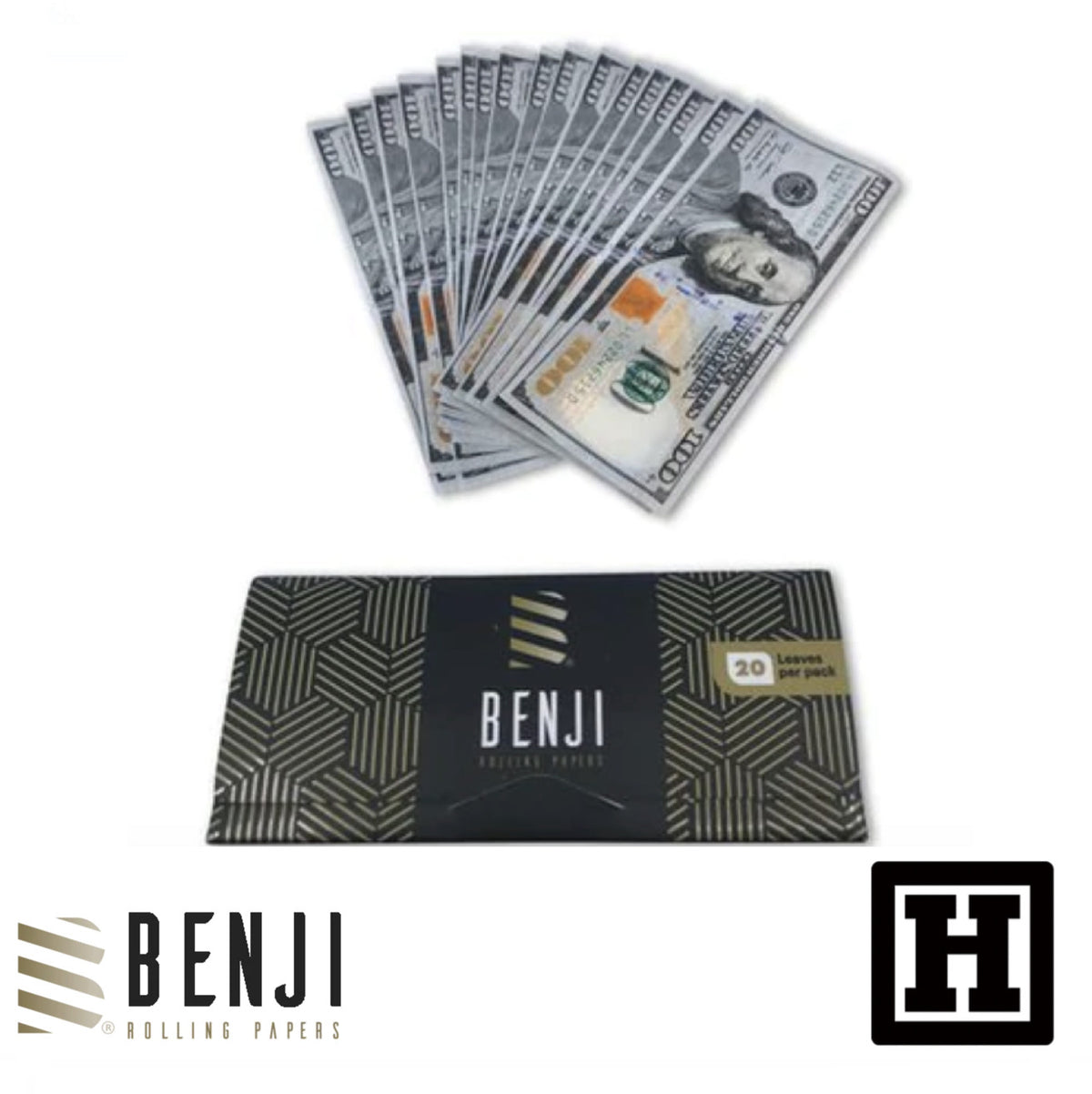 BENJI 百元美鈔 捲菸紙 King Size