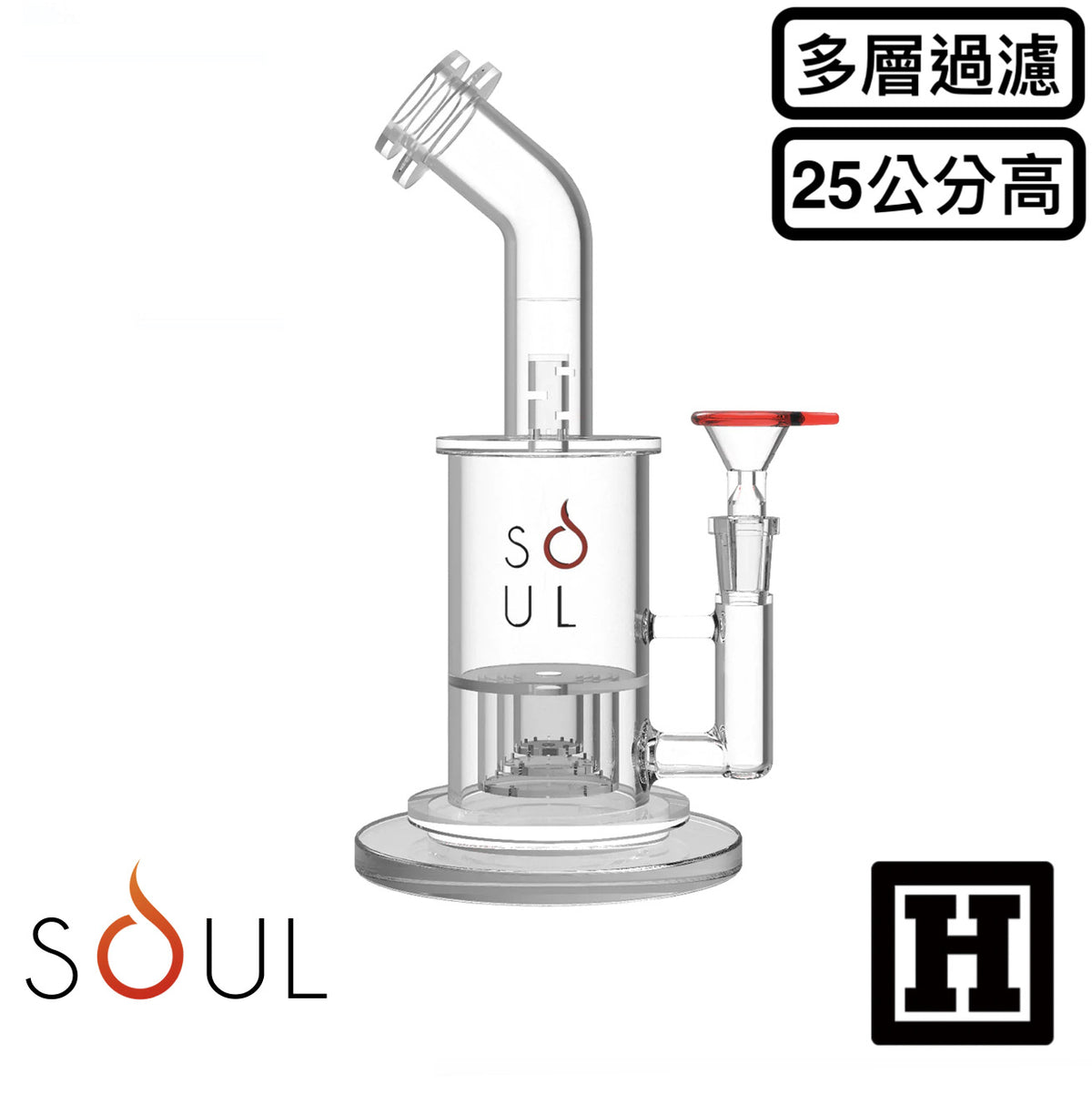 SOUL 10" 多層過濾 玻璃藝術品 (BONG)