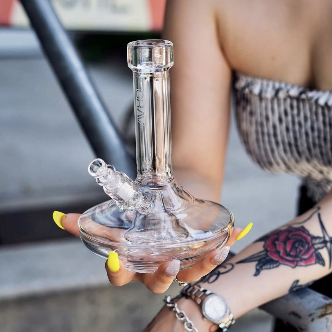 GRAV LABS 8" Wide Base 寬底燒杯 玻璃藝術品 (BONG)