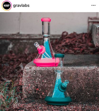 GRAV LABS 矽膠防護 燒杯 玻璃藝術品