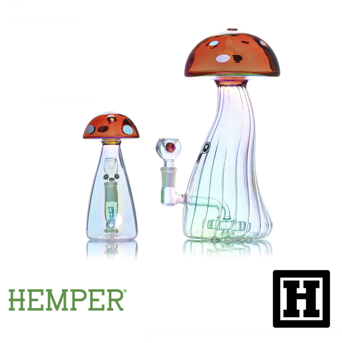 HEMPER 迷幻蘑菇 玻璃藝術品 (BONG)