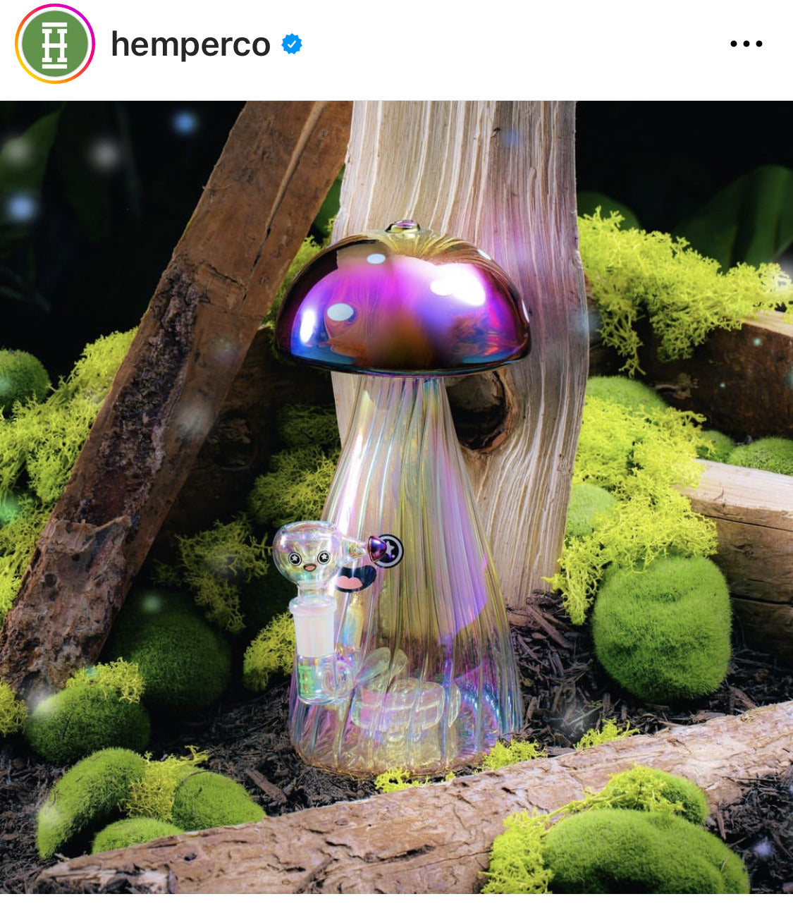 HEMPER 迷幻蘑菇 玻璃藝術品 (BONG)