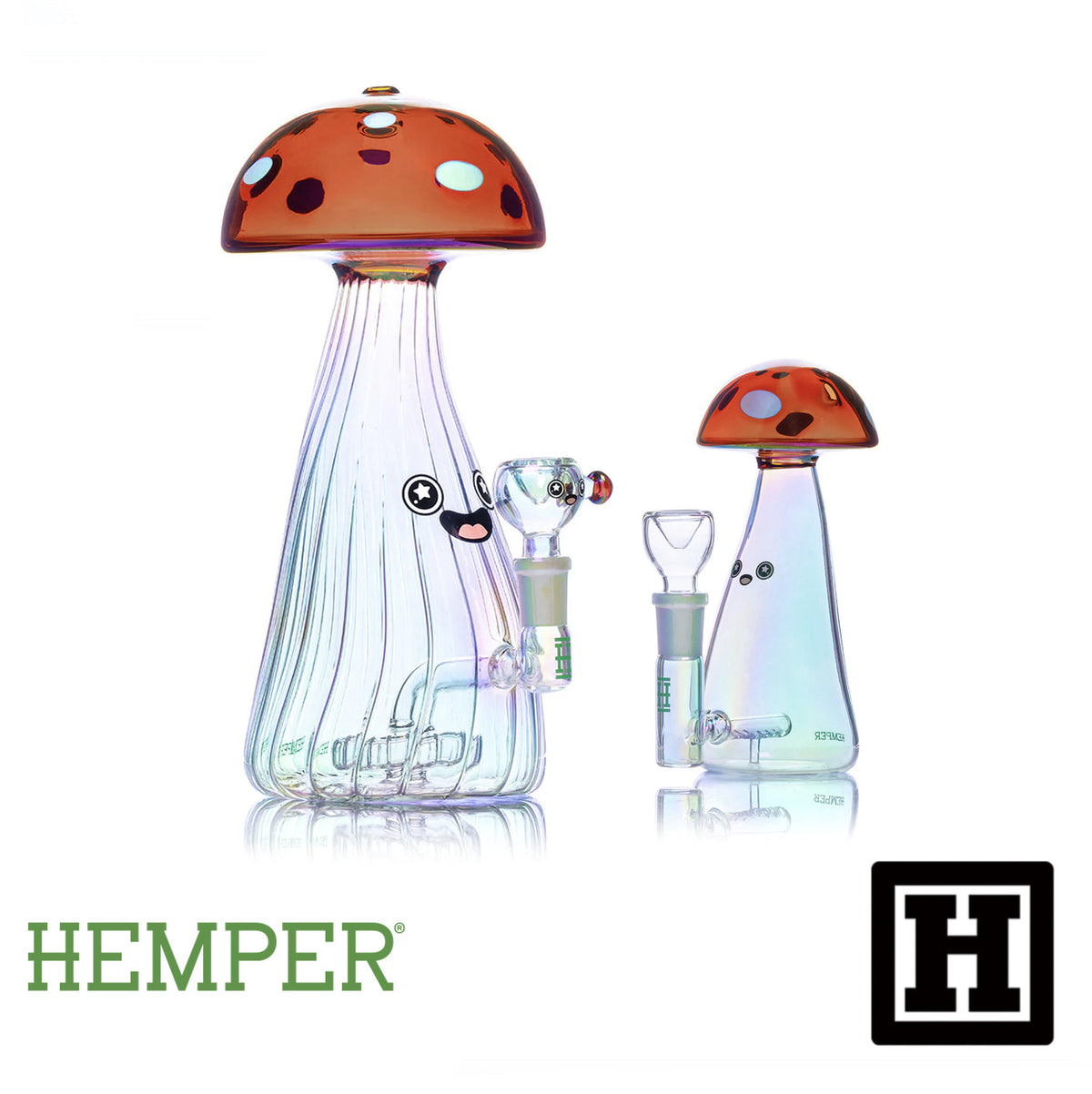 HEMPER 迷幻蘑菇 玻璃藝術品 (BONG)