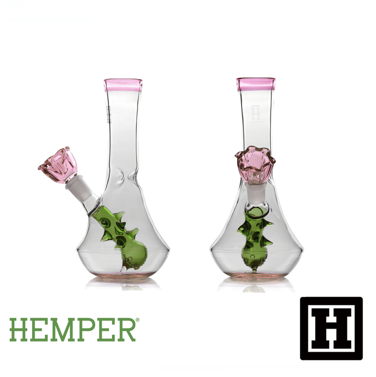 HEMPER 玫瑰花瓶 玻璃藝術品 (BONG)