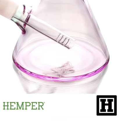 HEMPER 粉紅燒杯 玻璃藝術品