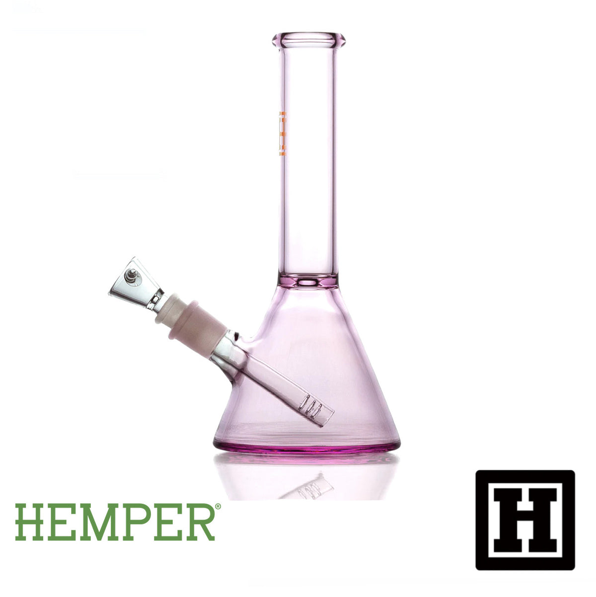 HEMPER 粉紅燒杯 玻璃藝術品