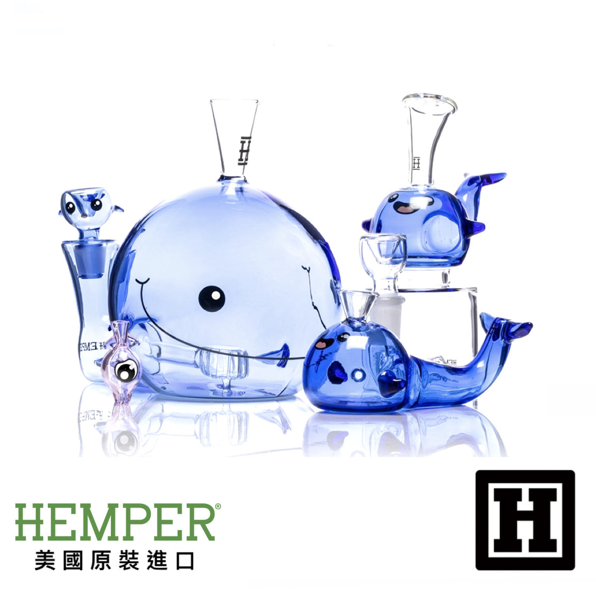 HEMPER 藍鯨 玻璃瓶
