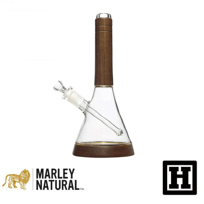 Marley Natural 12吋 黑胡桃木 燒杯 玻璃藝術品 (BONG)