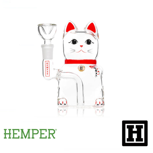HEMPER Lucky Cat 小招財貓 玻璃藝術品 (BONG)