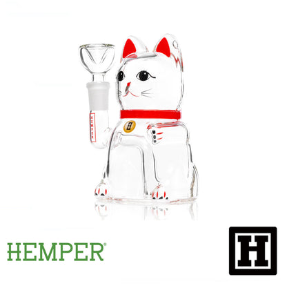 HEMPER Lucky Cat 小招財貓 玻璃藝術品 (BONG)