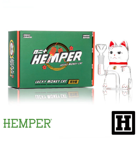 HEMPER Lucky Cat 小招財貓 玻璃藝術品 (BONG)