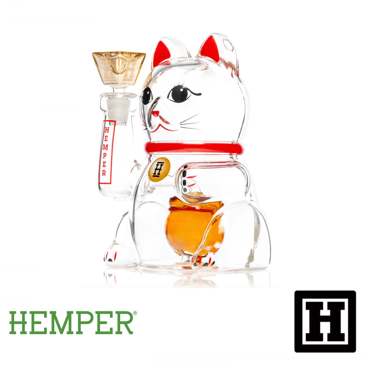 HEMPER Lucky Cat 大招財貓 玻璃藝術品