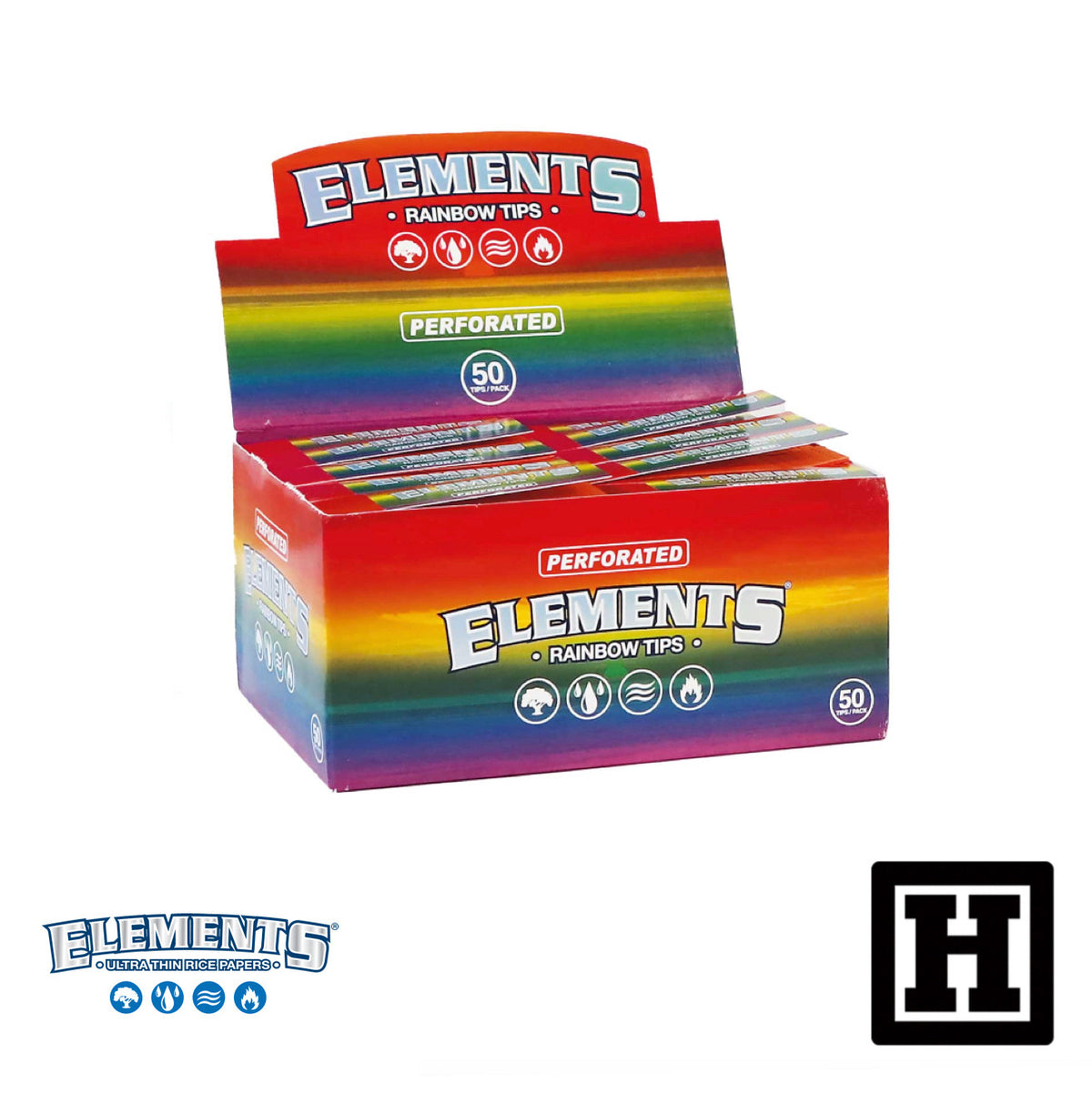 ELEMENTS Rainbow Tips 彩虹 紙濾嘴