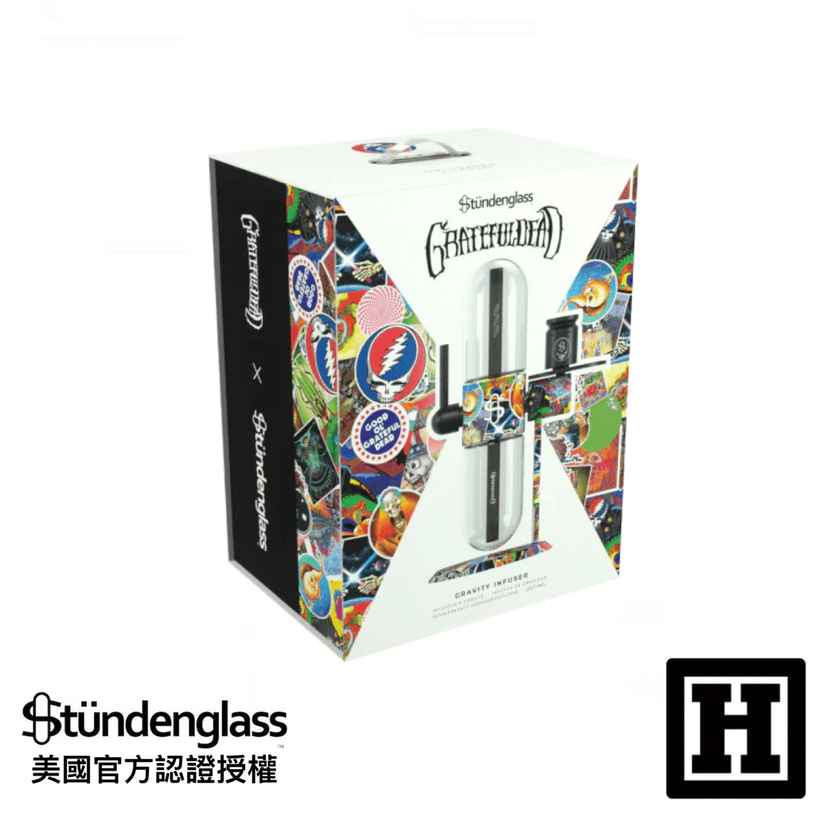 Stundenglass 翻轉重力壺 「Grateful Dead 死之華 手工限量版」