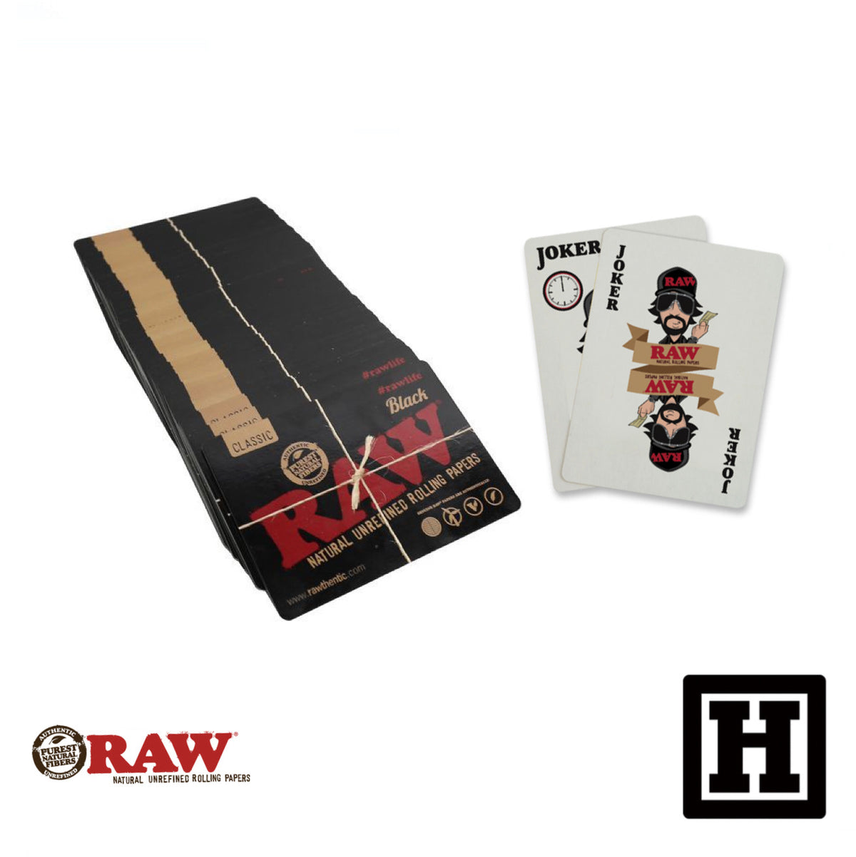 RAW Black 黑標 撲克牌