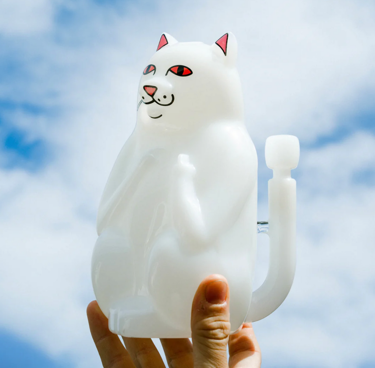 HEMPER x RIPNDIP Nermal Beaker 中指貓造型 玻璃藝術品 (BONG)