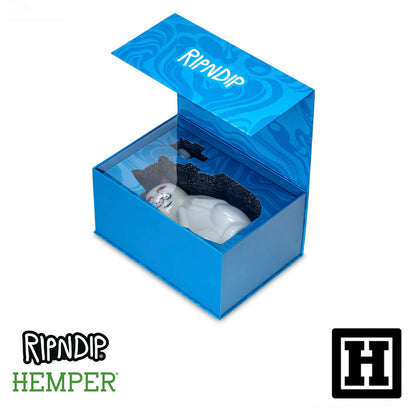 HEMPER x RIPNDIP Nermal Beaker 中指貓造型 玻璃藝術品 (BONG)