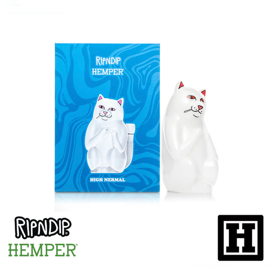 HEMPER x RIPNDIP Nermal Beaker 中指貓造型 玻璃藝術品 (BONG)