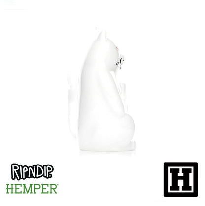 HEMPER x RIPNDIP Nermal Beaker 中指貓造型 玻璃藝術品 (BONG)