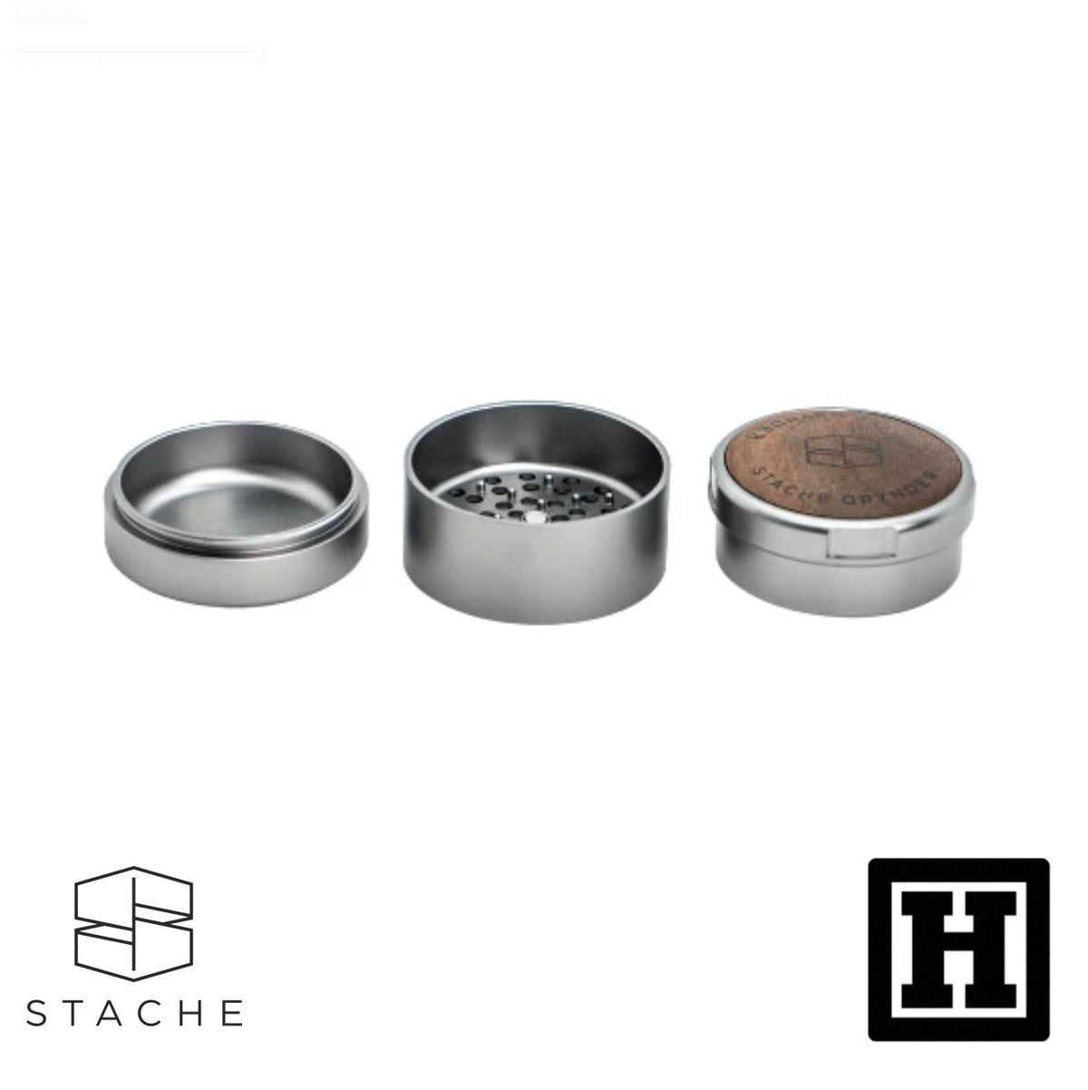 Stache Wood Top Grinder 三片式 研磨器
