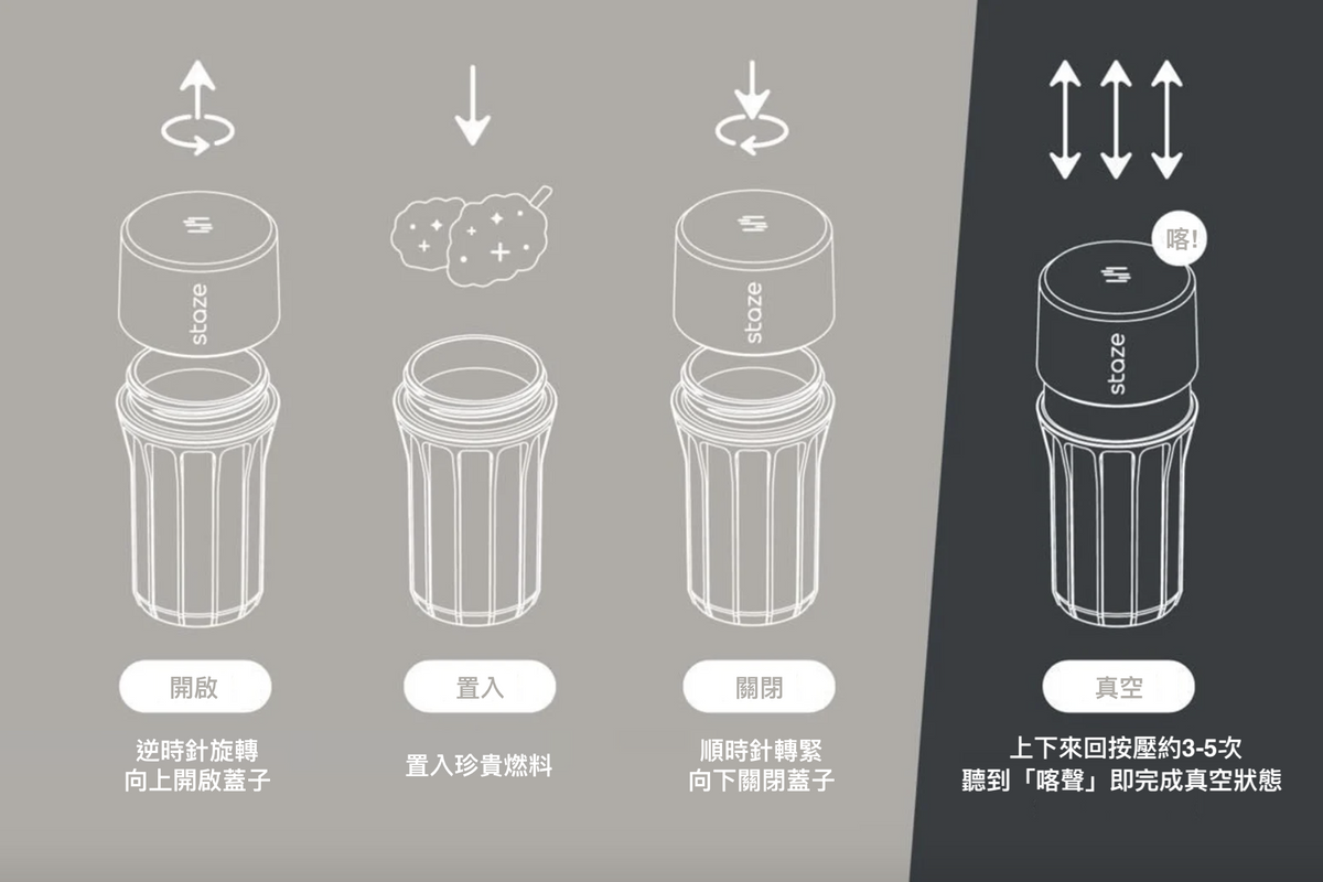 Staze 真空氣密 儲存罐