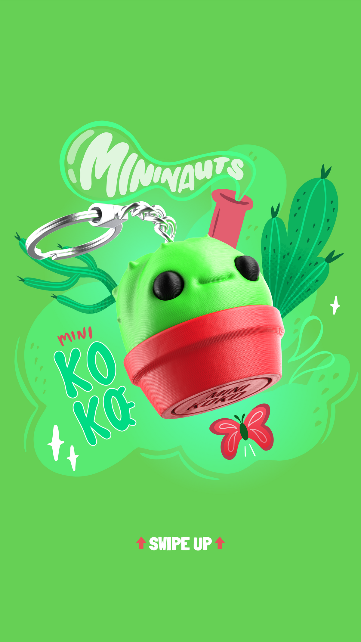 Cogonauts MiniKoko 迷你型 研磨儲存罐 「仙人掌」