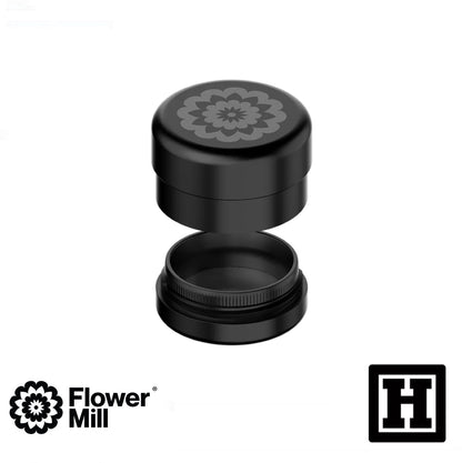 Flower Mill 豪華版 四片式 研磨器「不銹鋼製」