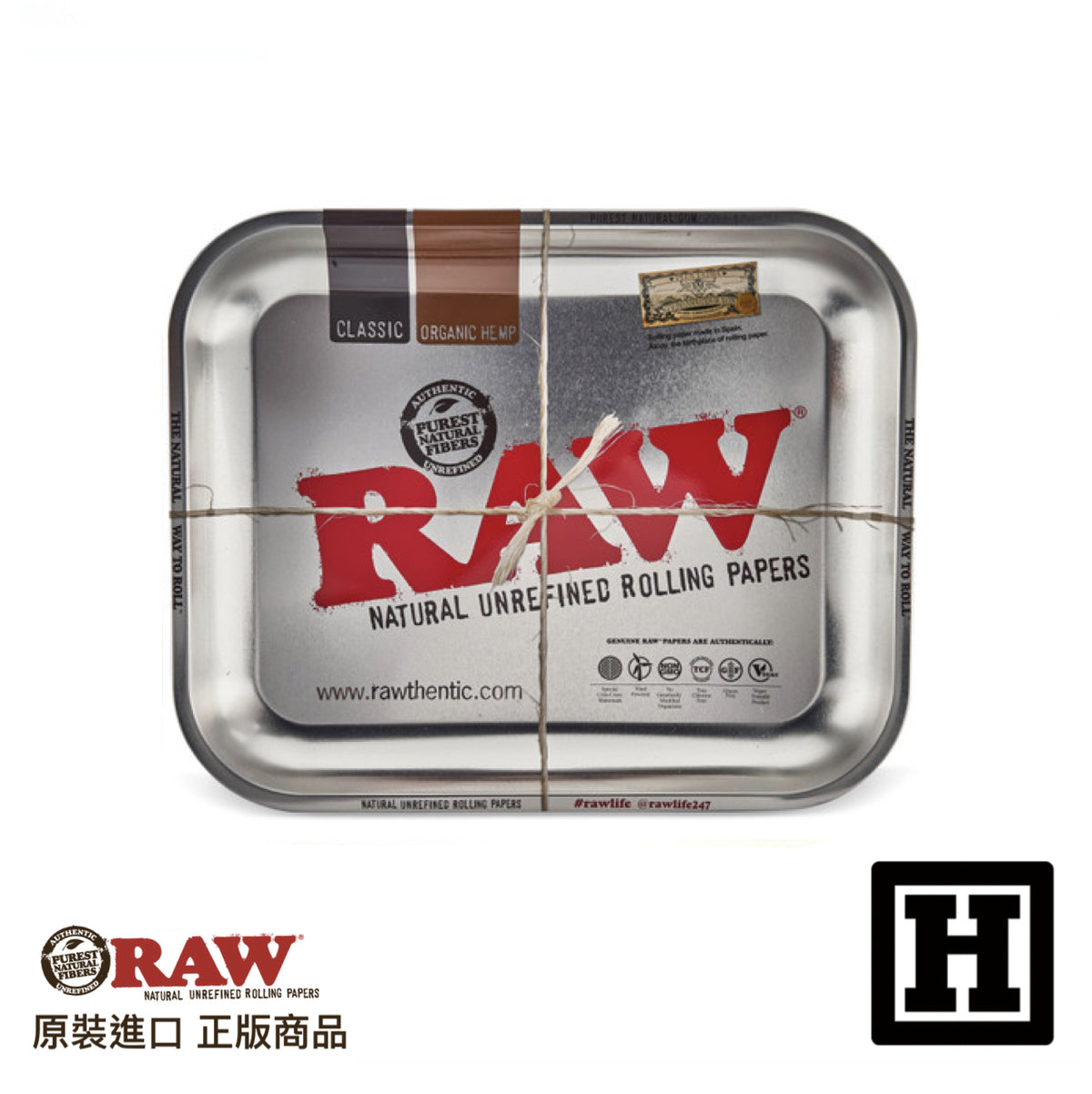 RAW Metal Rolling Tray 金屬捲菸盤 (L)