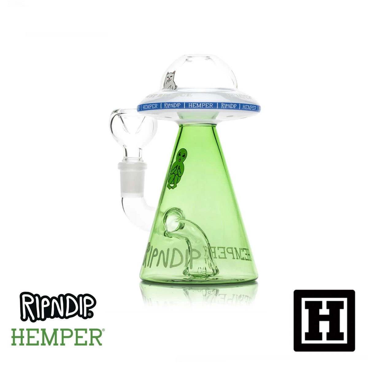 HEMPER x RIPNDIP Lord Nermal UFO 幽浮燒杯 玻璃藝術品