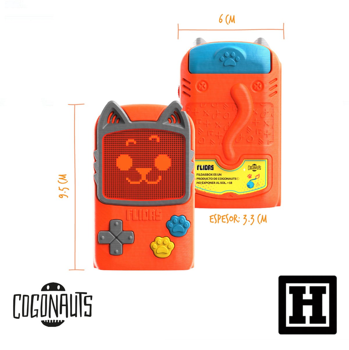 Cogonauts FlidasBox 旅行捲菸盒 「喵喵遊戲機」