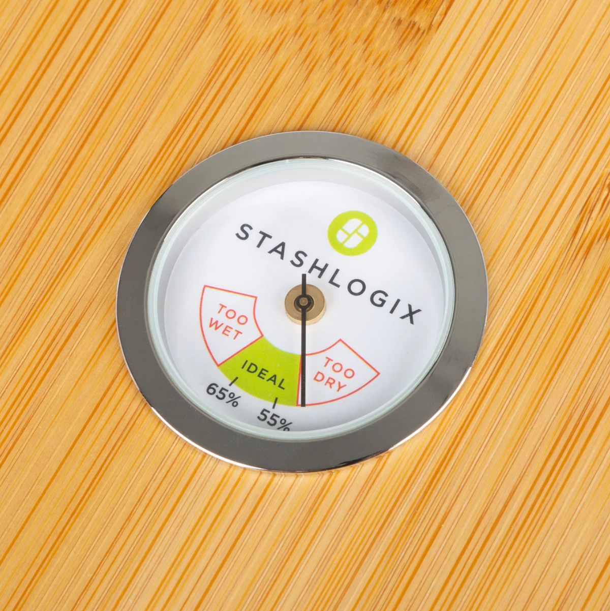 Stashlogix 氣密保鮮罐「濕度顯示功能」