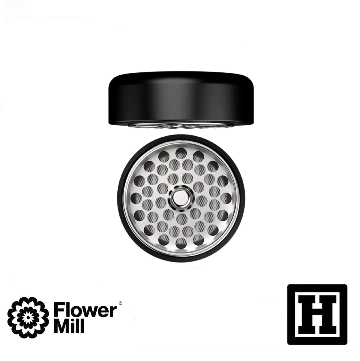 Flower Mill 豪華版 四片式 研磨器「不銹鋼製」