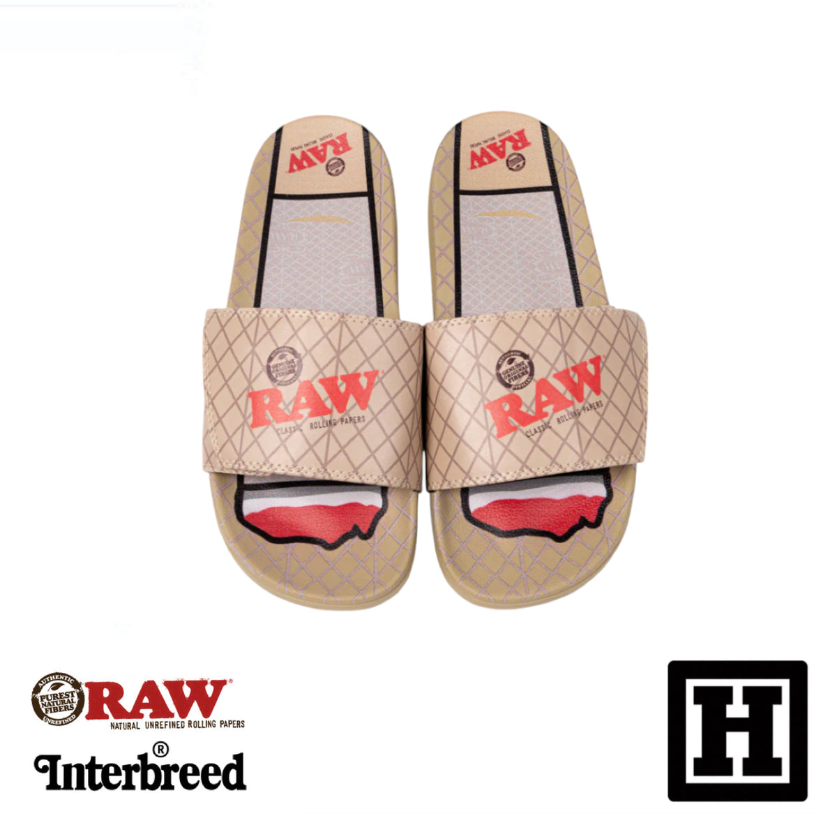 RAW x INTERBREED Slides 限量聯名 休閒拖鞋「日本製」