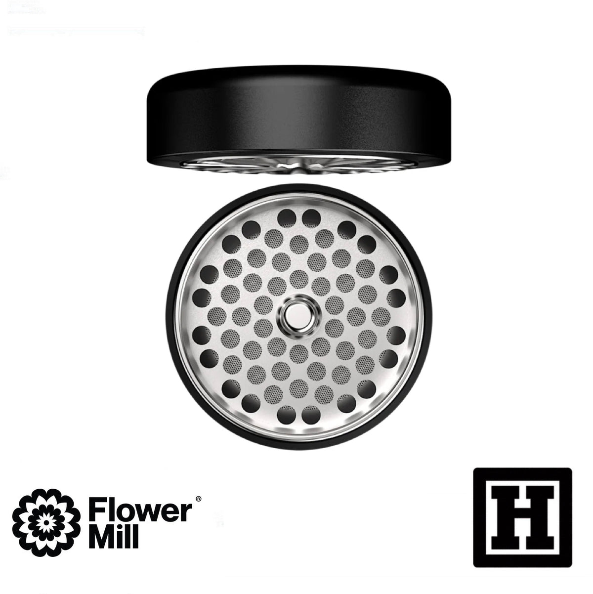 Flower Mill 豪華版 四片式 研磨器「不銹鋼製」