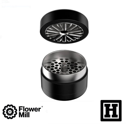 Flower Mill 豪華版 四片式 研磨器「不銹鋼製」