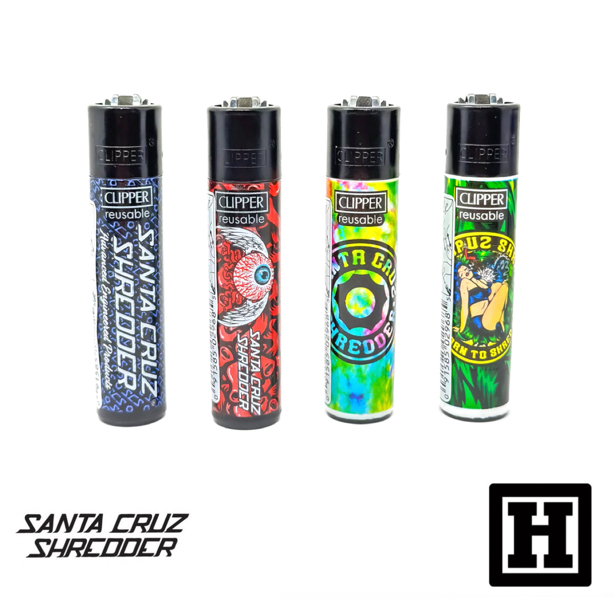 Santa Cruz x Clipper 聯名版 經典火石 打火機