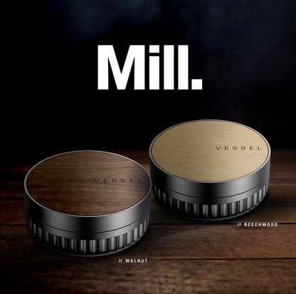 VESSEL Mill Grinder 三片式 研磨器 「櫸木 Beechwood」