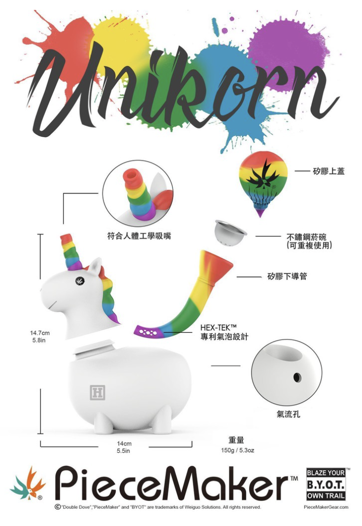 PIECEMAKER Unikorn 獨角獸 矽膠玩具