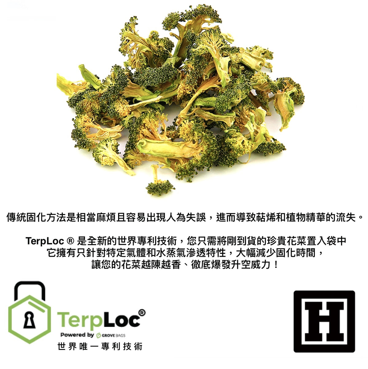 Grove Bags 固化儲存袋 「 TerpLoc® 專利技術 」