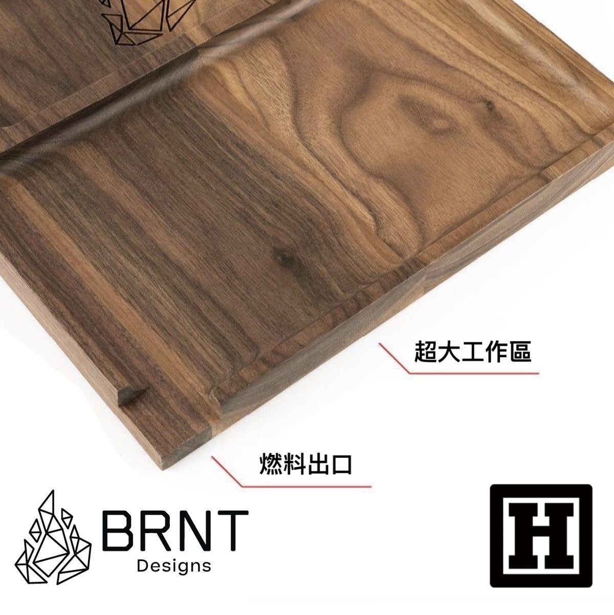 BRNT Yaketa 胡桃木製 捲菸盤