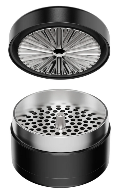 Flower Mill 豪華版 四片式 研磨器「不銹鋼製」